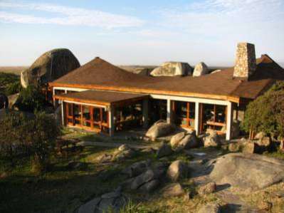 Seronera Wildlife Standard Game Lodge is surrounded by large rocks