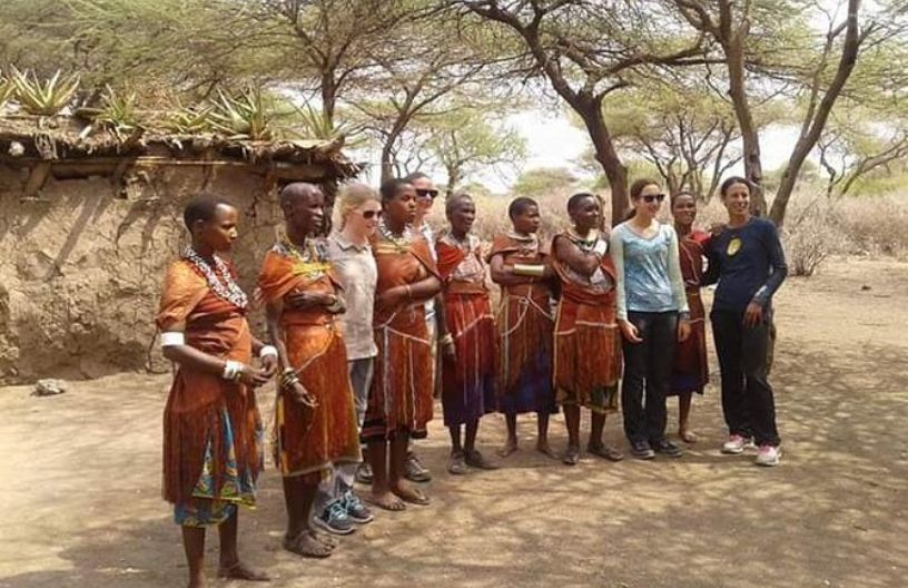 The Hadzabe and Datonga tribe in Ngorongoro with white girls