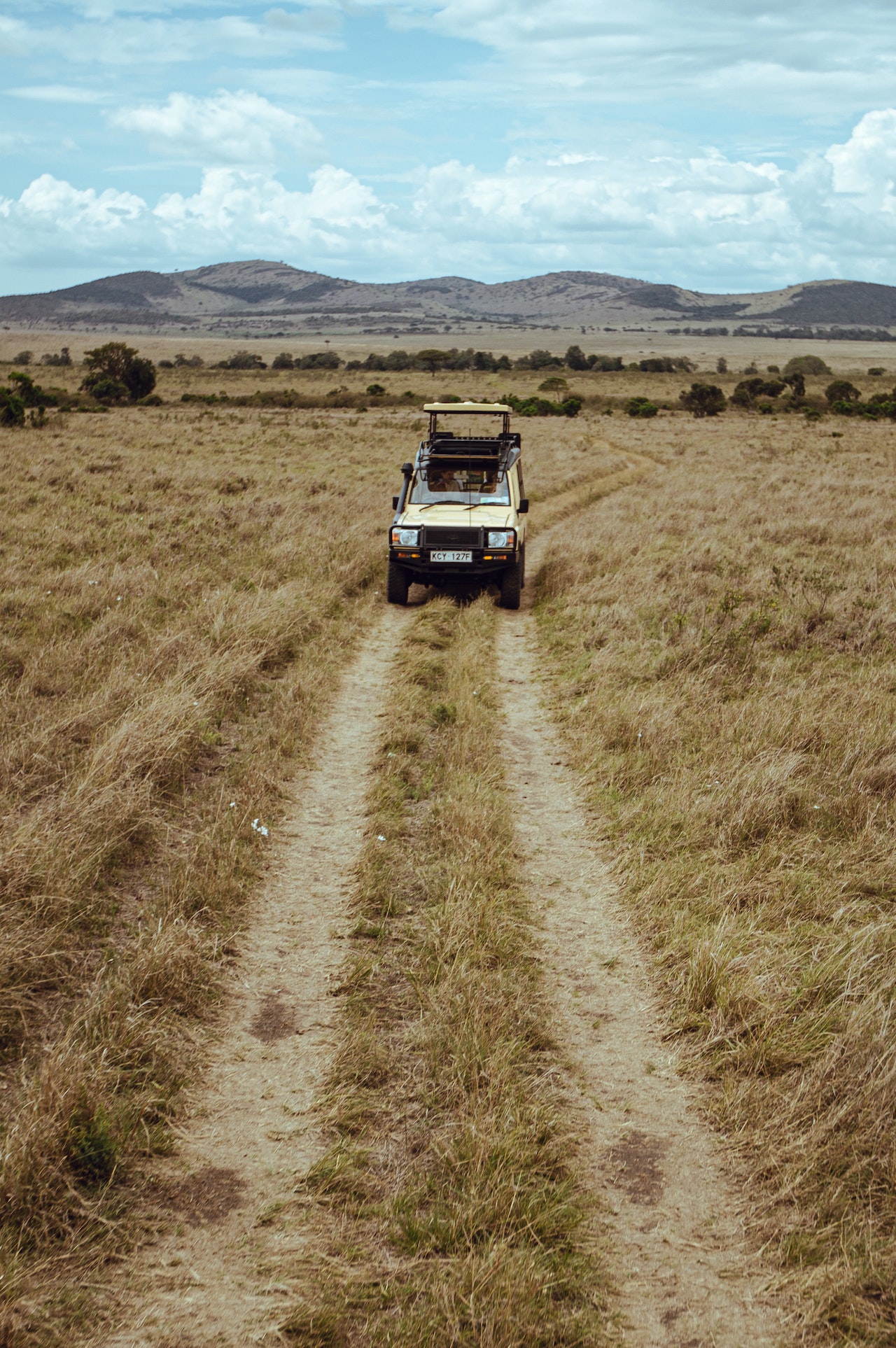 Safari car in Kenya